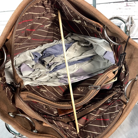 Montana West Sugar Skull Collection Concealed Carry Satchel + Wallet - Picture 4 of 10